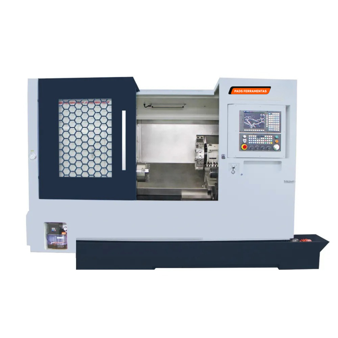 Torno CNC de barramento inclinado TCK 40 e TCK 50