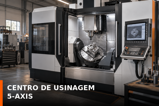 Centro de usinagem CNC de cinco eixos