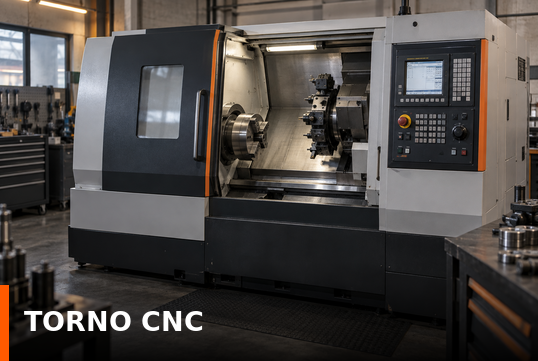 Tornos CNC para usinagem industrial