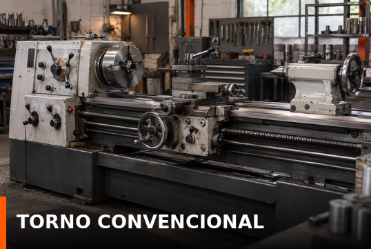 Tornos convencionais para usinagem industrial